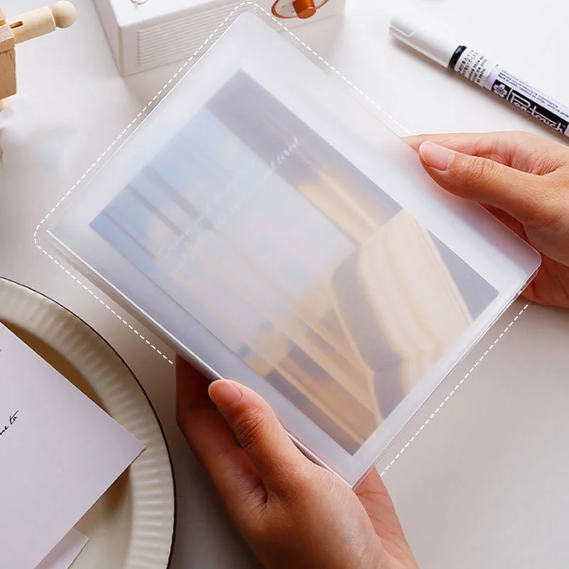 40 Page Large Capacity Sticker Transparent Storage Book, A6 File Organizer, Suitable for Photos and Notes (Excluding Stickers)