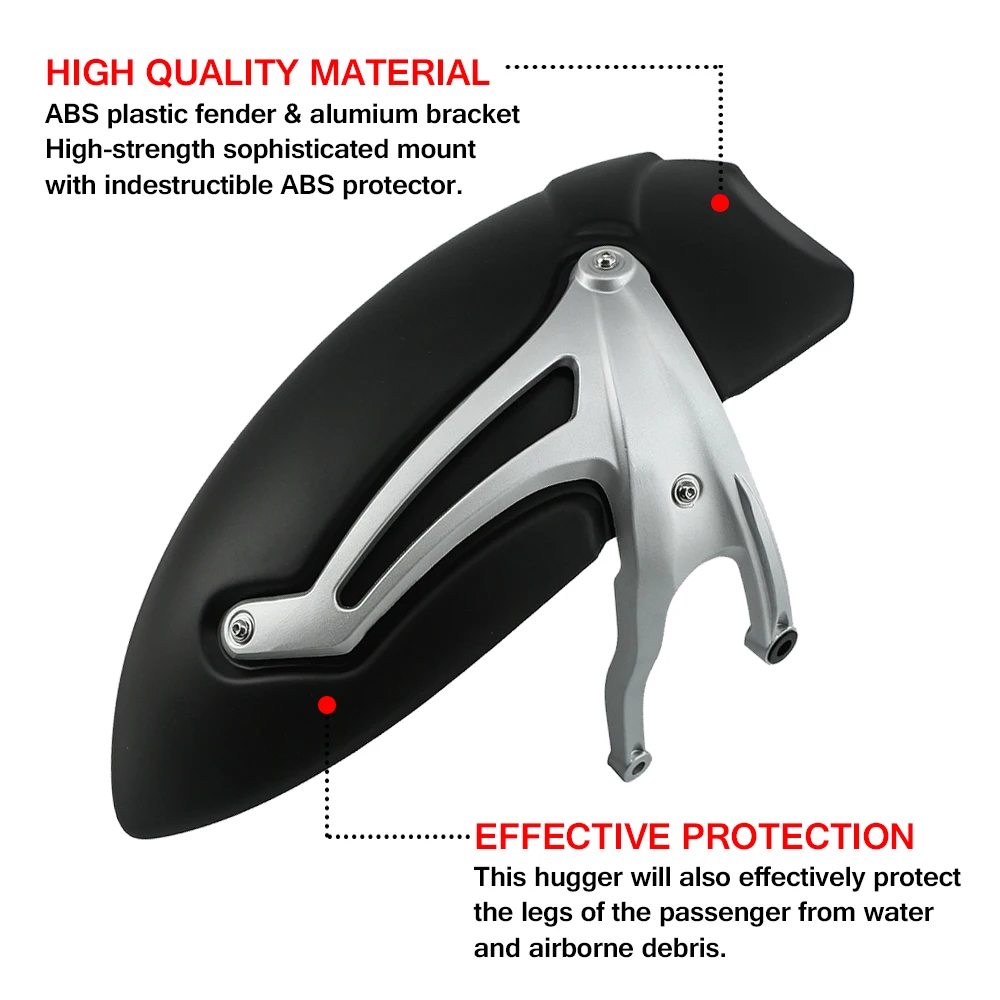 Motorcycle Mudguard Fender Mud Splash Guard Rear Wheel Tire Hugger Protector Cover Accessories For BMW R 12 NINET 2024-2025