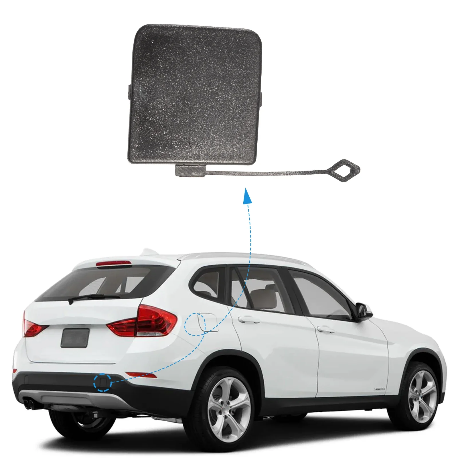 

Rear Bumper Tow Hook Cover Cap Towing Eye For BMW X1 E84 Accessories 2013 2014 2015 51127303815 51127303816