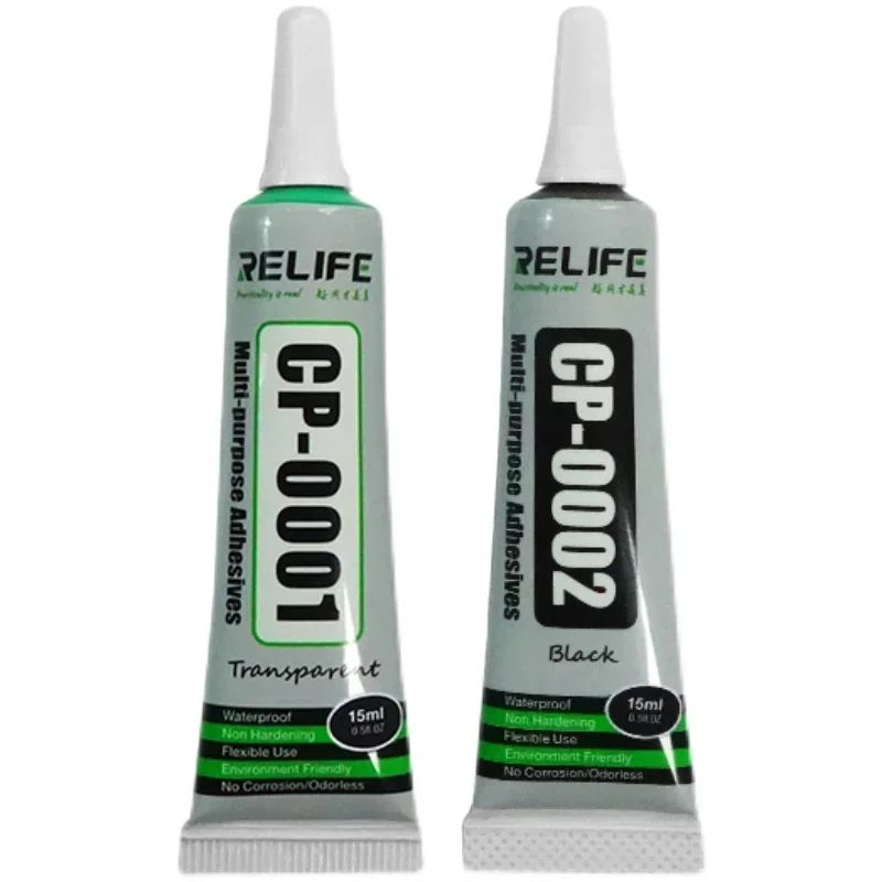 1Pcs 15ml CP 0001/CP 0002 Black/transparent Glue Adhesive Epoxy Resin Repair Cell Phone LCD Screen Liquid Glue Jewelry Craft DIY