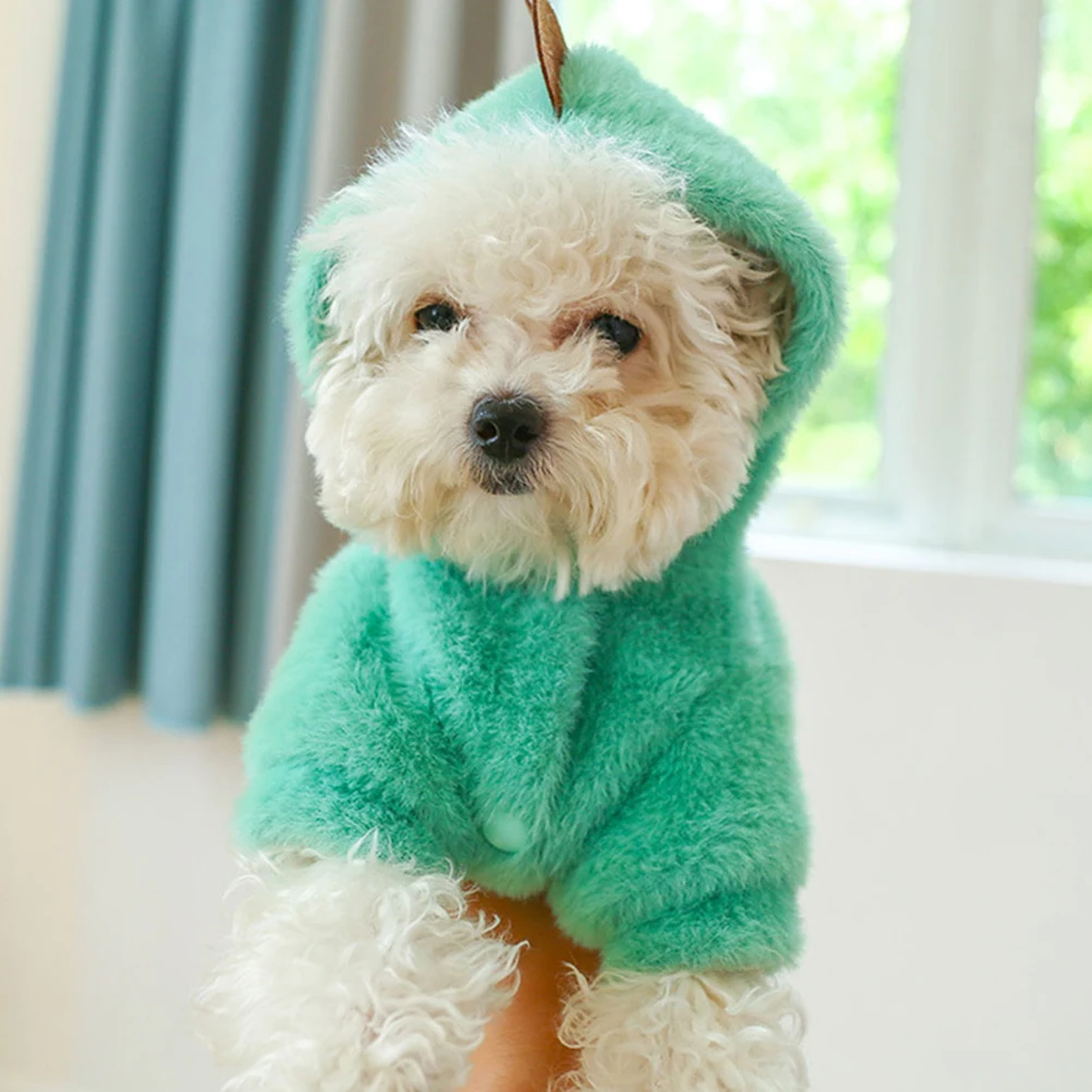 

Pet Hoodie Sweatshirt Winter Coat Fleece Dog Apparel Trendy Keep Warm Puppy Dogs Clothes Polyester Cold Weather Coats
