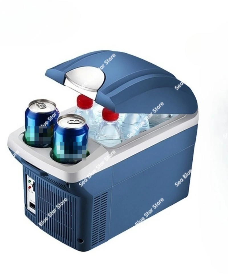 

Car refrigerator 6 liters family car dual-purpose cold and hot box car refrigerator mini small refrigerator household 12V24V220V