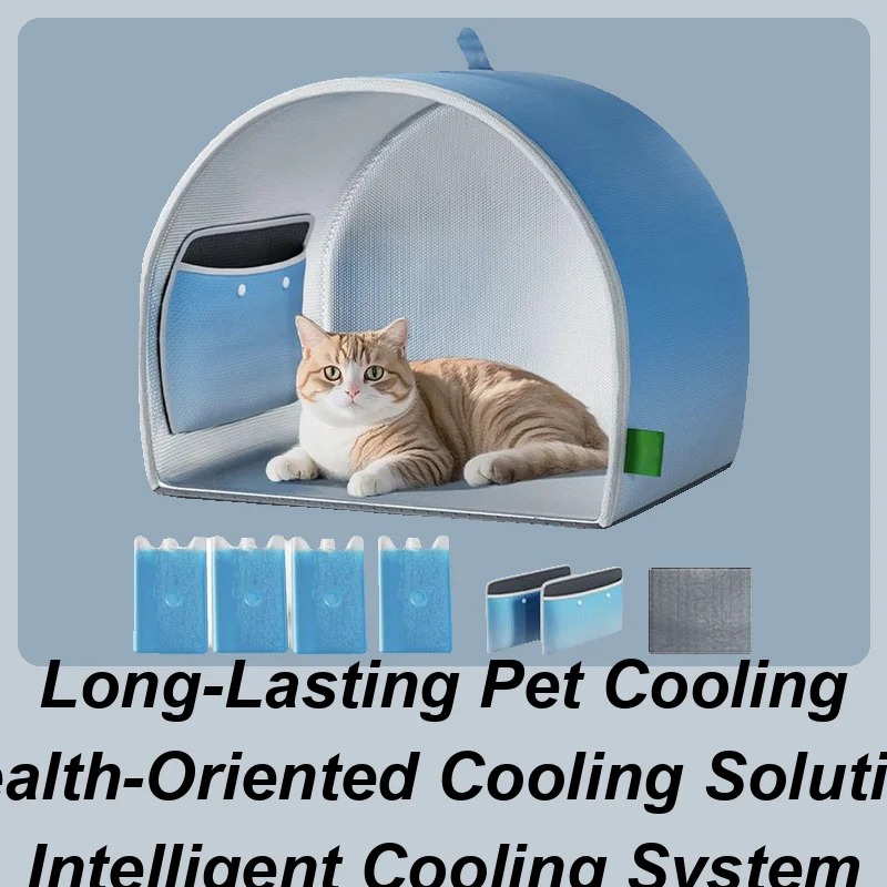 

Cooling Outdoor Cat House Cats Dogs Cooling House Shelter Long Lasting Coolness High-Efficiency Weatherproof Large Pet Home For