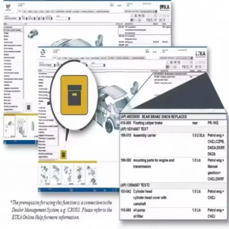 Etka 8.5 +ElSawins 6.0 Car Repair Software, Electronic Parts Catalog, Latest Version for Group Vehicles, Automotive Repair