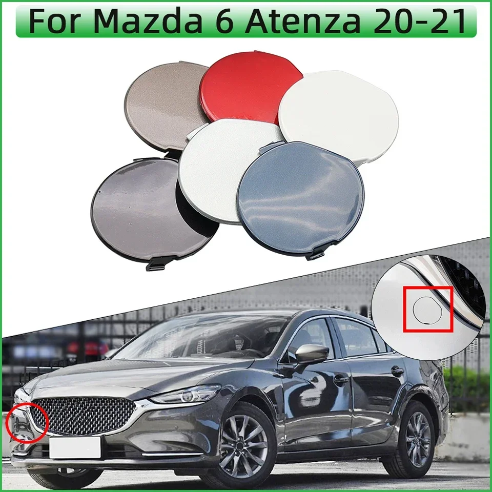 Couvercle de couvercle de pare-choc avant de remorque, crochet de remorquage pour Mazda 6 Atenza Sedan 2020 2021 2022