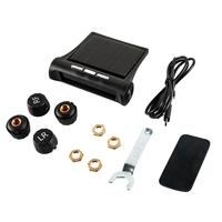 Solar Car Tire Pressure Monitoring System Gauge + 4 External Sensors