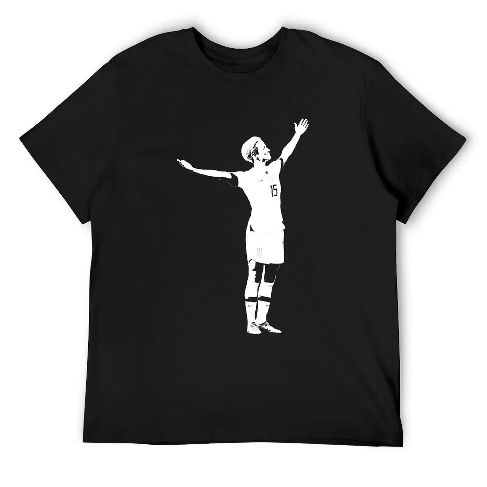 

Megan Rapinoe The Victory Pose - White Stencil T-Shirt tees Blouse men t shirt