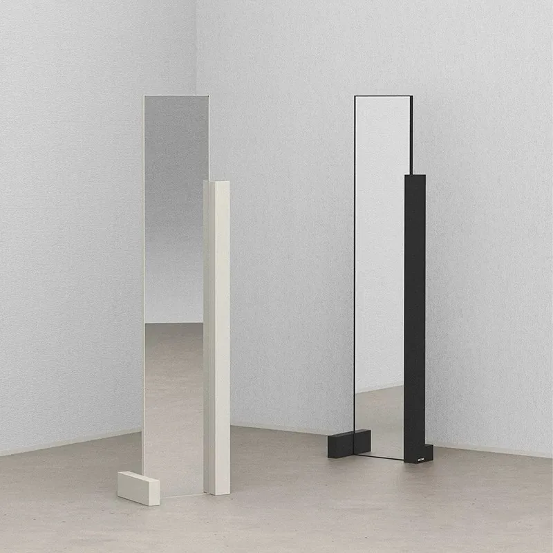 Minimalist Metal Frame Full Length Floor Mirror Modern Simple Freestanding Dressing Mirror Home Full Body Mirror Bedroom Decor