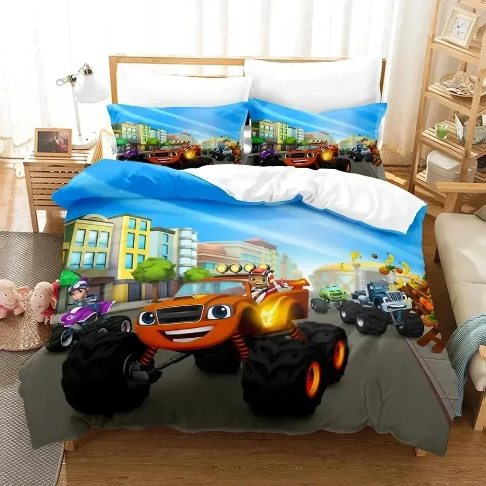 

Blaze N Monster Machines 3D NEW Duvet Cover Pillowcase Bedding Set Adult Girl Bedroom Decoration Children Single Double Large
