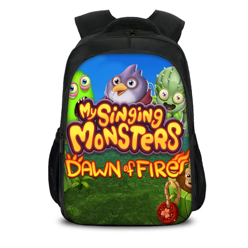 

My Singing Monsters Double layer Backpack Large Capacity Game Cartoon Print Kindergarten Elementary School Boy or Girl New Style