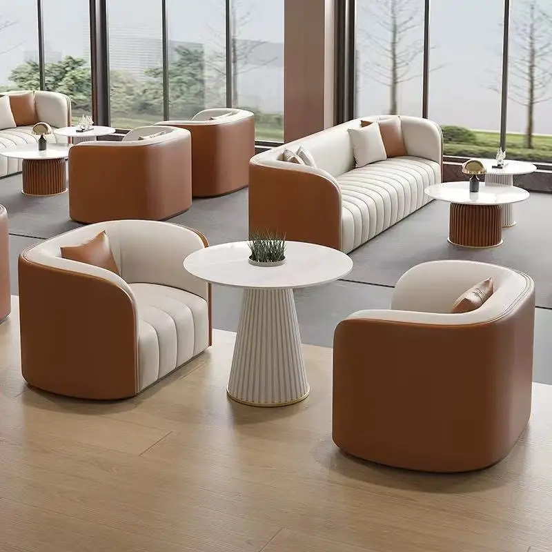 Divano per reception Buona qualità Spa Aeroporto Bellezza Mobili aziendali Area Tempo libero Angolo Hall Divano da ufficio Lounge Wai