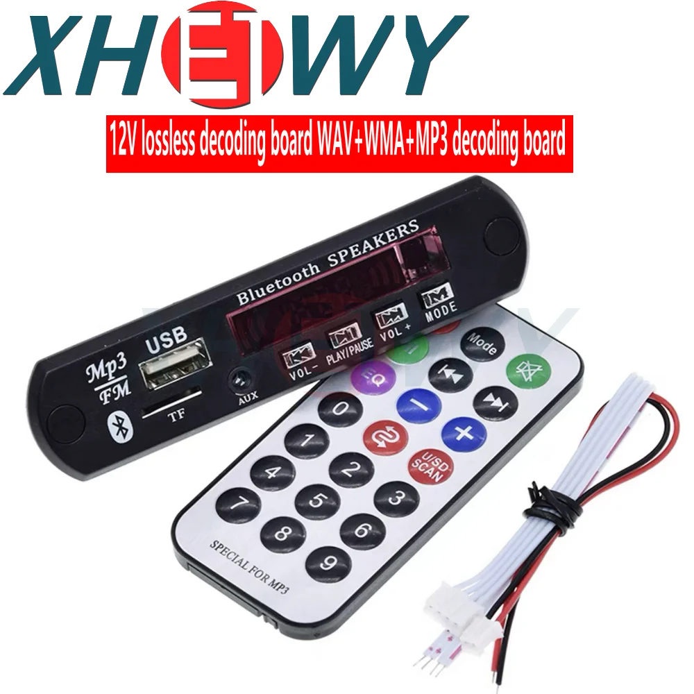 9V 12V Car MP3 WMA Decoder Board Audio MP3 Player USB TF FM Radio Module Wireless Bluetooth 5.0 For Car