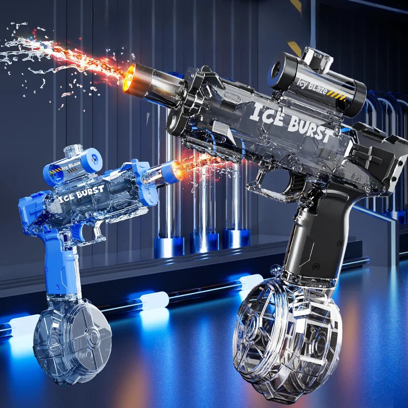 

Новый электрический водяной пистолет Ice Explosion Aurora с подсветкой, непрерывным распылением, мощным напором, для летних водных игр