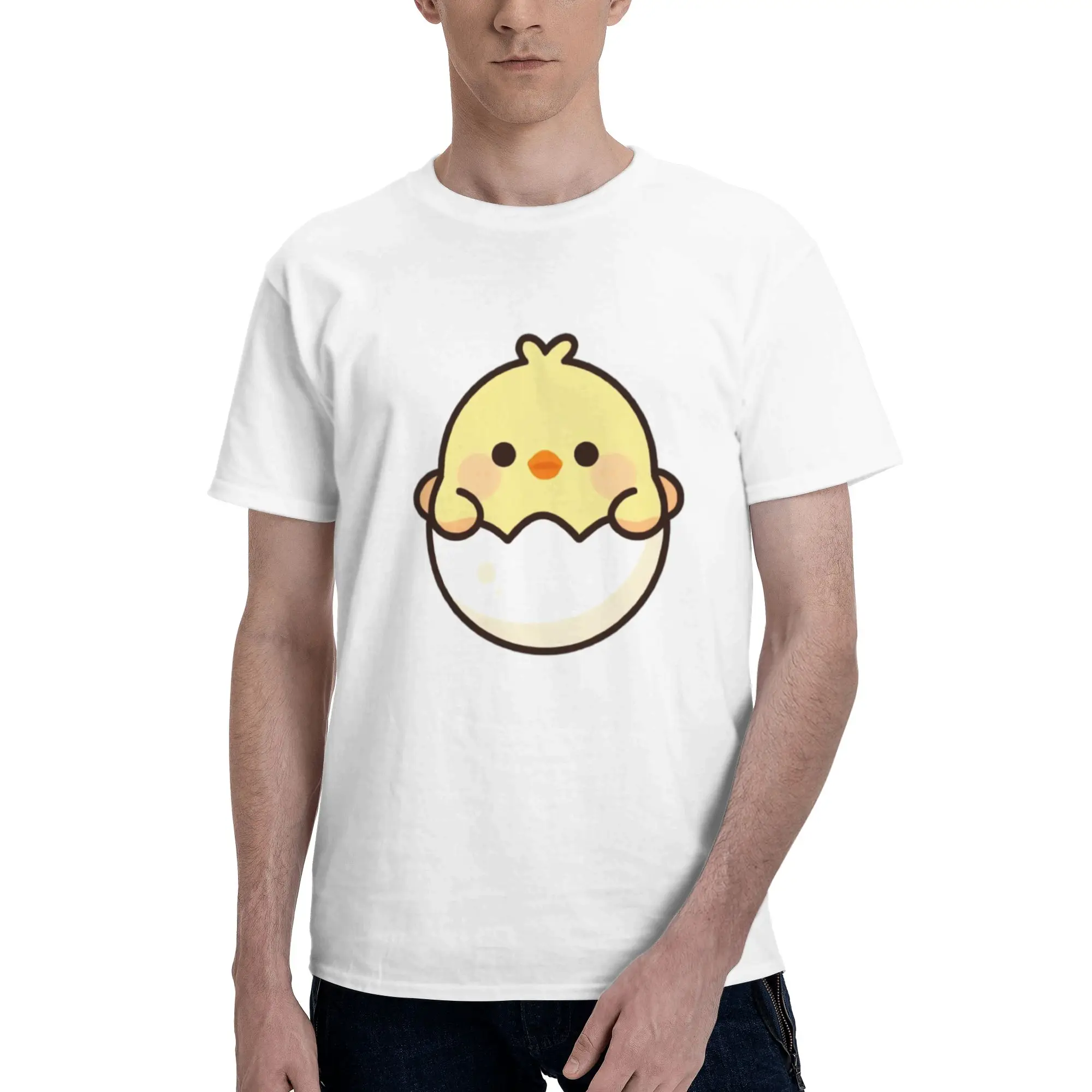 Hatching Baby Chick Men T Shirt  Unique Tee Shirt Short Sleeve O Neck Pure Cotton Gift Clothes T-Shirt