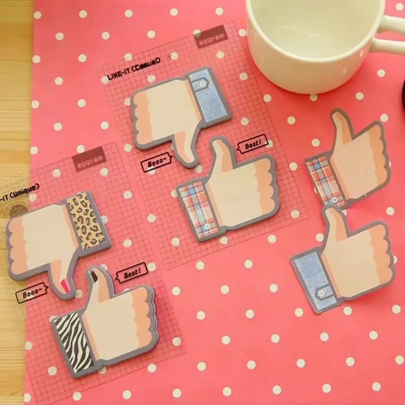 1Pcs Cute Creative Thumb Sticky Note Sticker N Times  Post It Sticky Notes Stationery Kawaii Korean Stationery