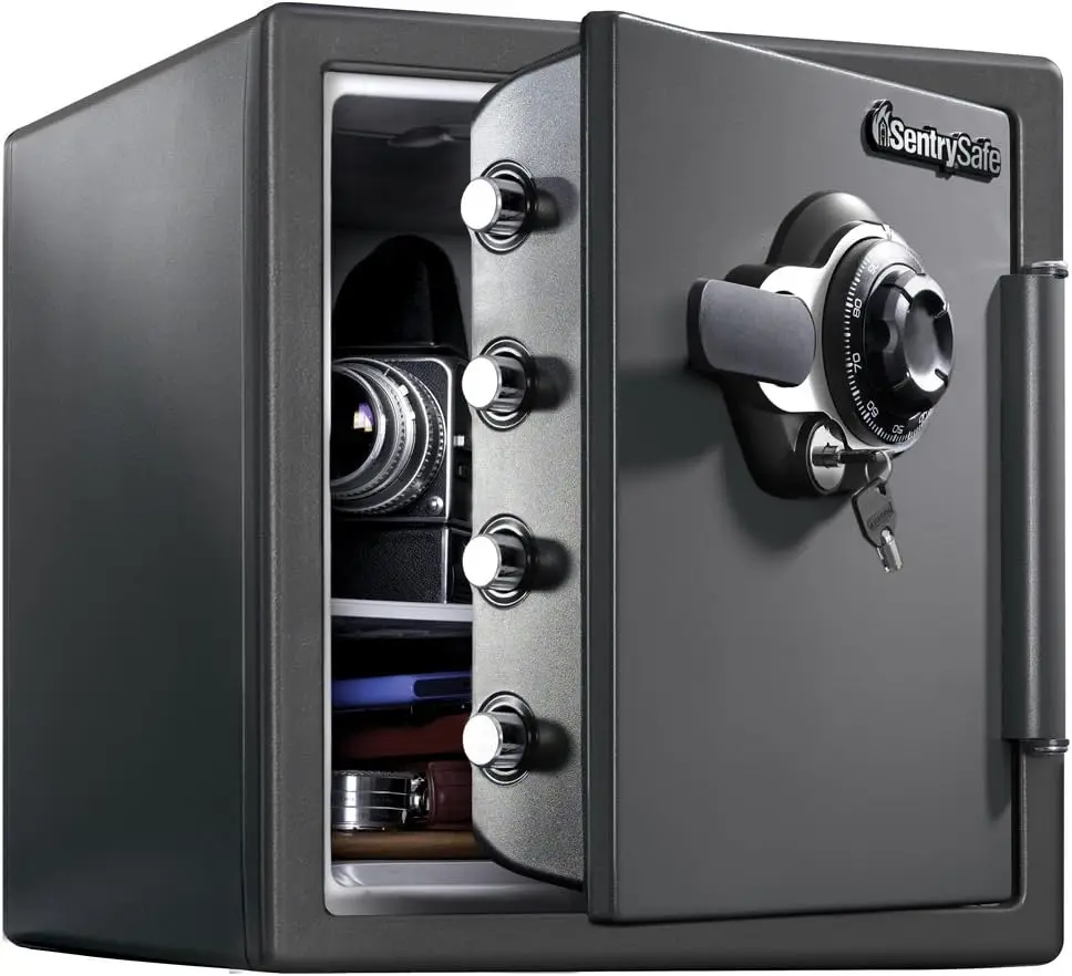 Fireproof and Waterproof Steel Home Safe with Shelf Insert (SFW123DSB + 912)