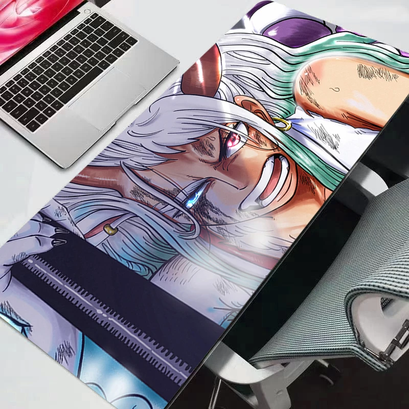 게이밍 마우스패드 원피스 대형 컴퓨터 게이머 마우스 패드 천연 고무 잠금 가장자리 매트 XXL 내구성 애니메이션