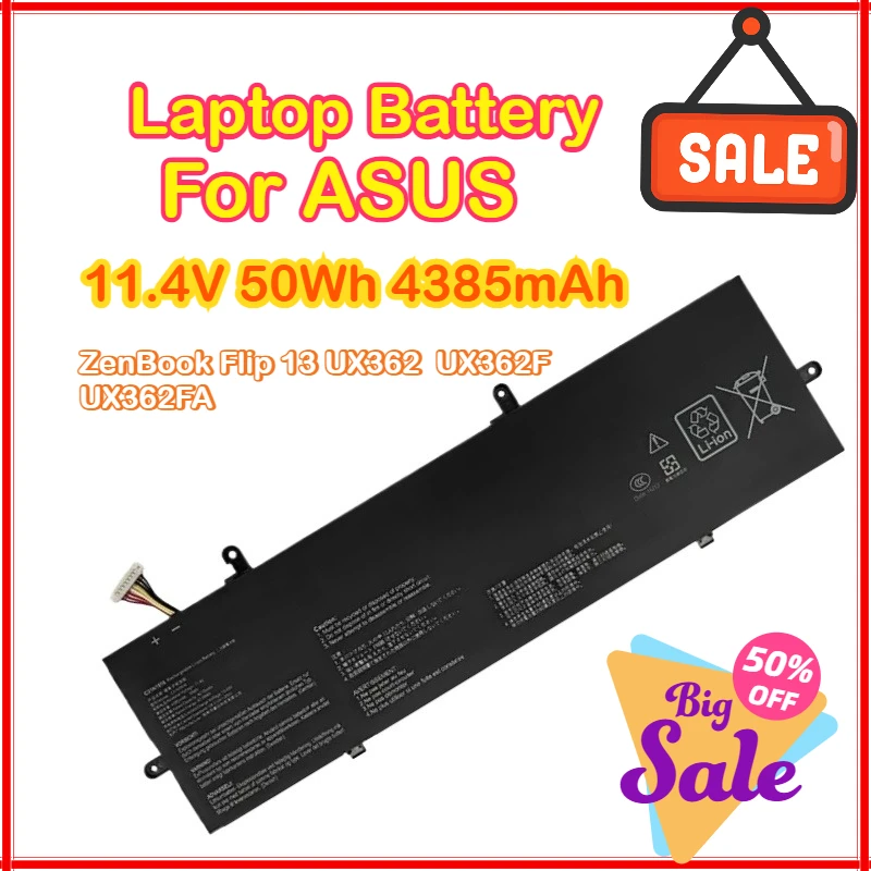 

C31N1816 11,55 В 50 Втч 4335 мАч Новый аккумулятор для ноутбука ASUS ZenBook Flip13 UX362 UX362F UX362FA 0B200-03160000 Q326FA Q326FA-BI7T13
