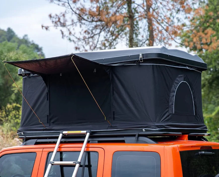 Camping Aluminium Roof top tent 4 person with annex for jeep wrangler