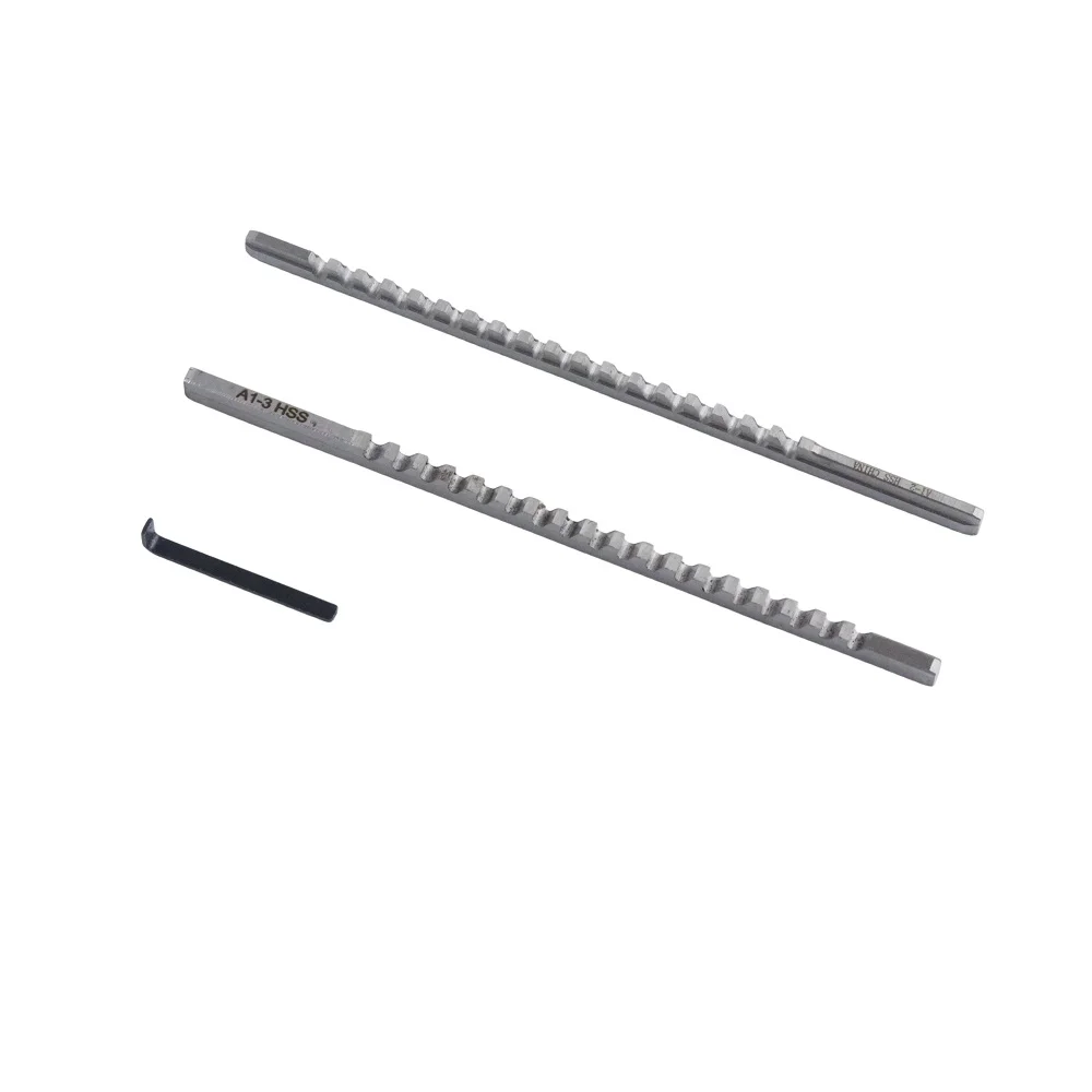6Pcs Metric Keyway Broach Set, Standard CNC Tooling with A1-2mm/A1-3mm Bushings 6mm 8mm 10mm Shims