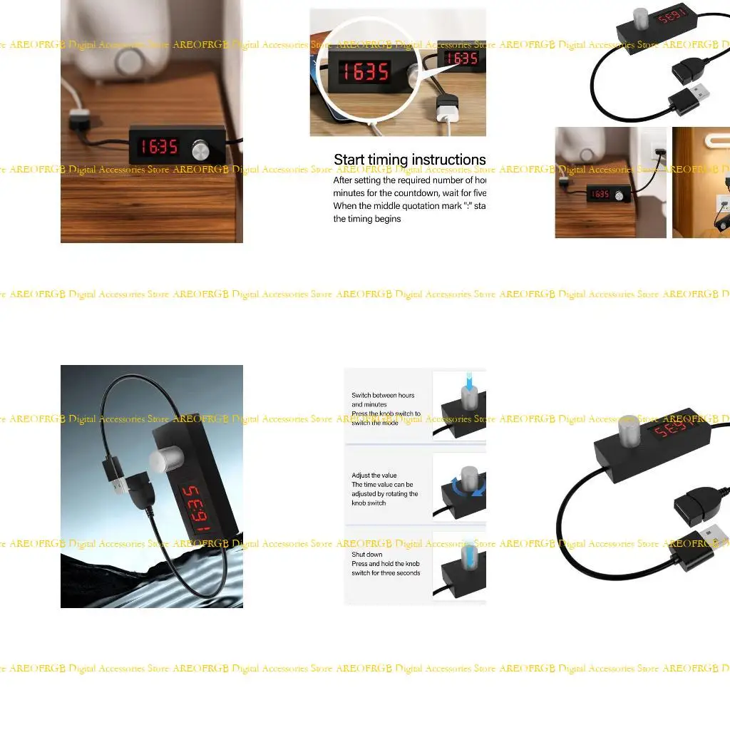 

E21E Adjust USB Timer Power Off Switching for Small Appliances User Friendly Design