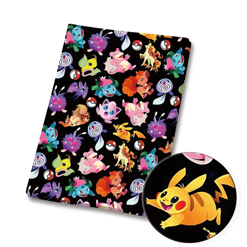 Pokemon Cartoon Stoff 140*50cm handgemachte Nähen Patchwork Quilten Baby Kleid Home Sheet bedruckten Stoff Stoff Nähen Kinder