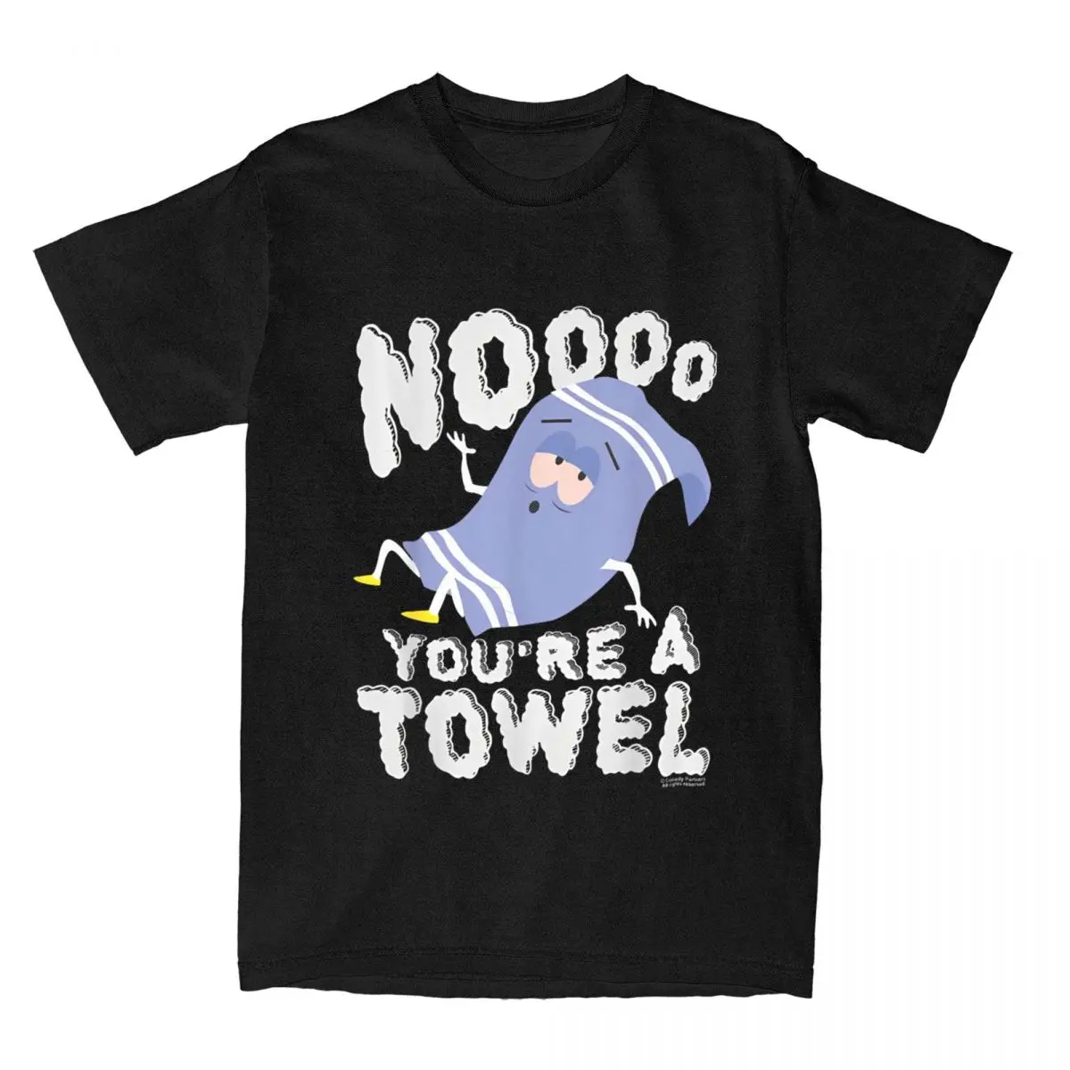 Men Women's T-Shirt Southpark Towlie Noooo You're A Towel Merch Awesome Cotton Short Sleeve T Shirts Crewneck Clothing Plus Size