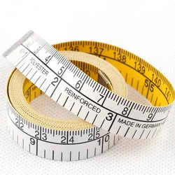 New 1PC 150cm/60inch Body Measuring Ruler Sewing Tailor-Tape Measure Mini Soft Flat Ruler Centimeter Meter Sewing Measuring Tape