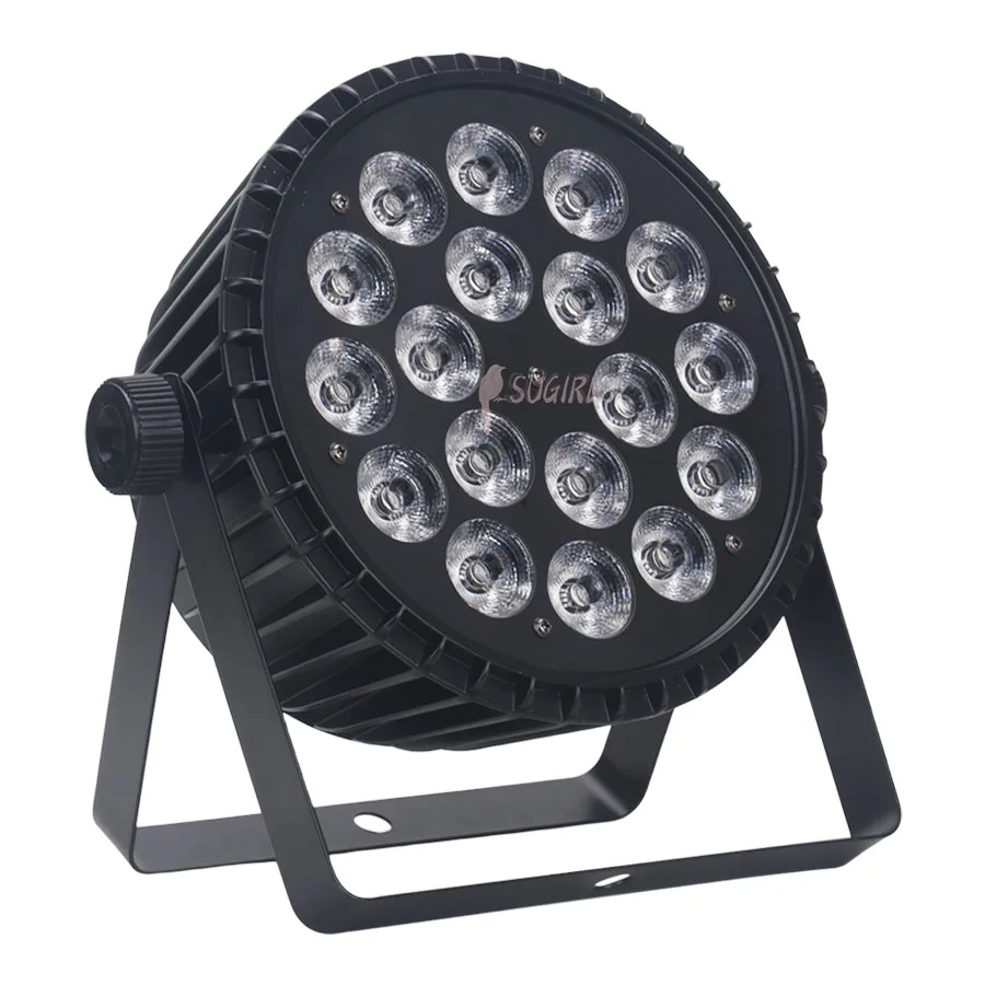 Geen Belasting 20 Stuks Aluminium 18X12W Rgbw/18X18W Rgbwa Uv 4 In1/5in 1/6in 1 Led Flat Par Light Dmx Control Professionele Dj Disco