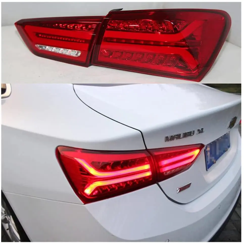 LED Taillights For Chevrolet Malibu XL 2019 2020 2021 Sequential Indicator Dynamic Animation Rear Lamps Assembly