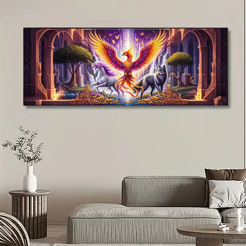 DIY Diamond Painting Kits Phoe - Embroidery Unicorn ulasan dan harga