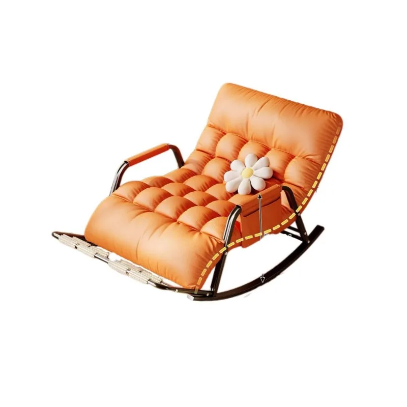 Rocking chair single double lazy sofa reclining can sleep lunch leisure recliner household balcony happy chair bedroom chair