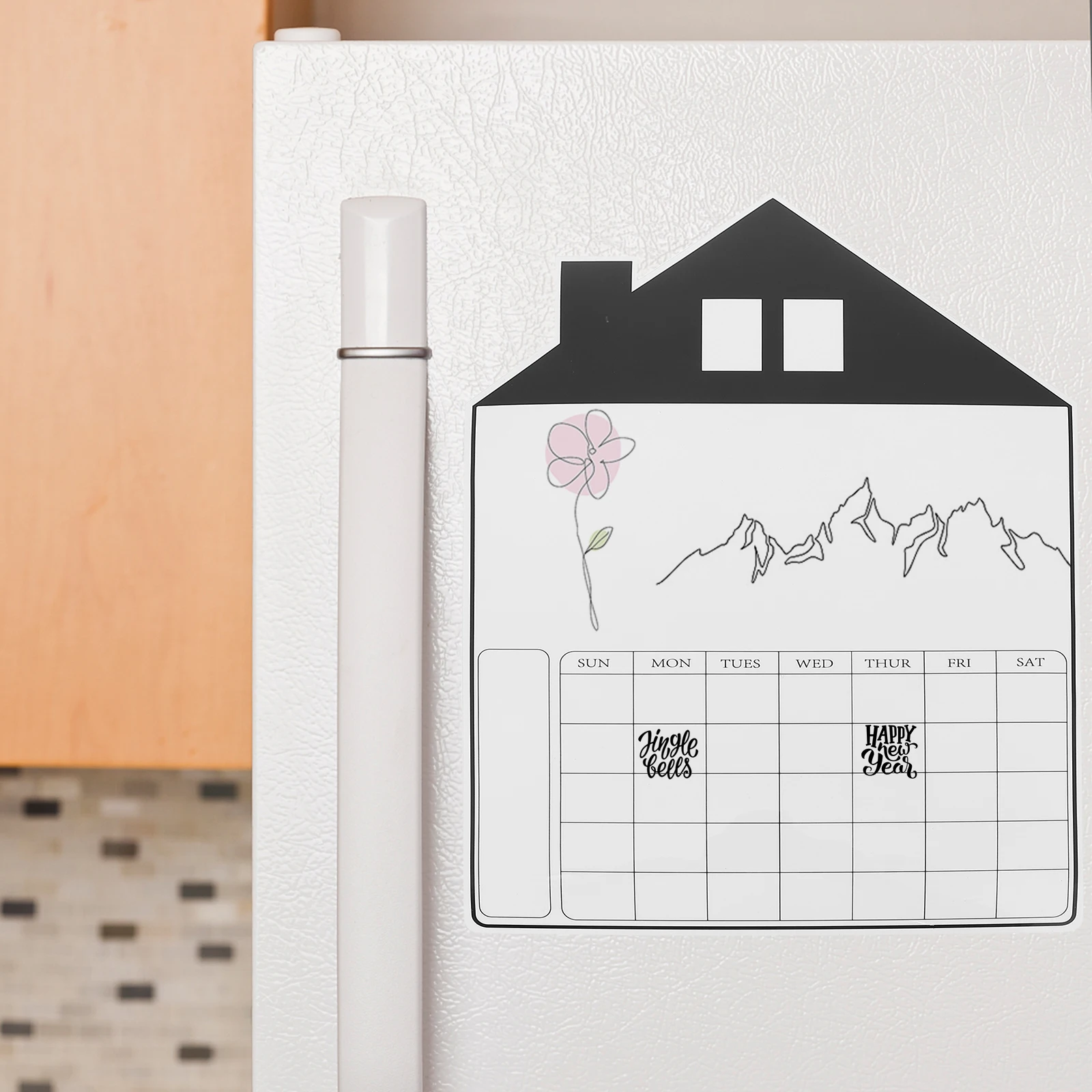 

Monthly Planner Magnetic Sticker Calendar Erasable Board Message Fridge Whiteboards