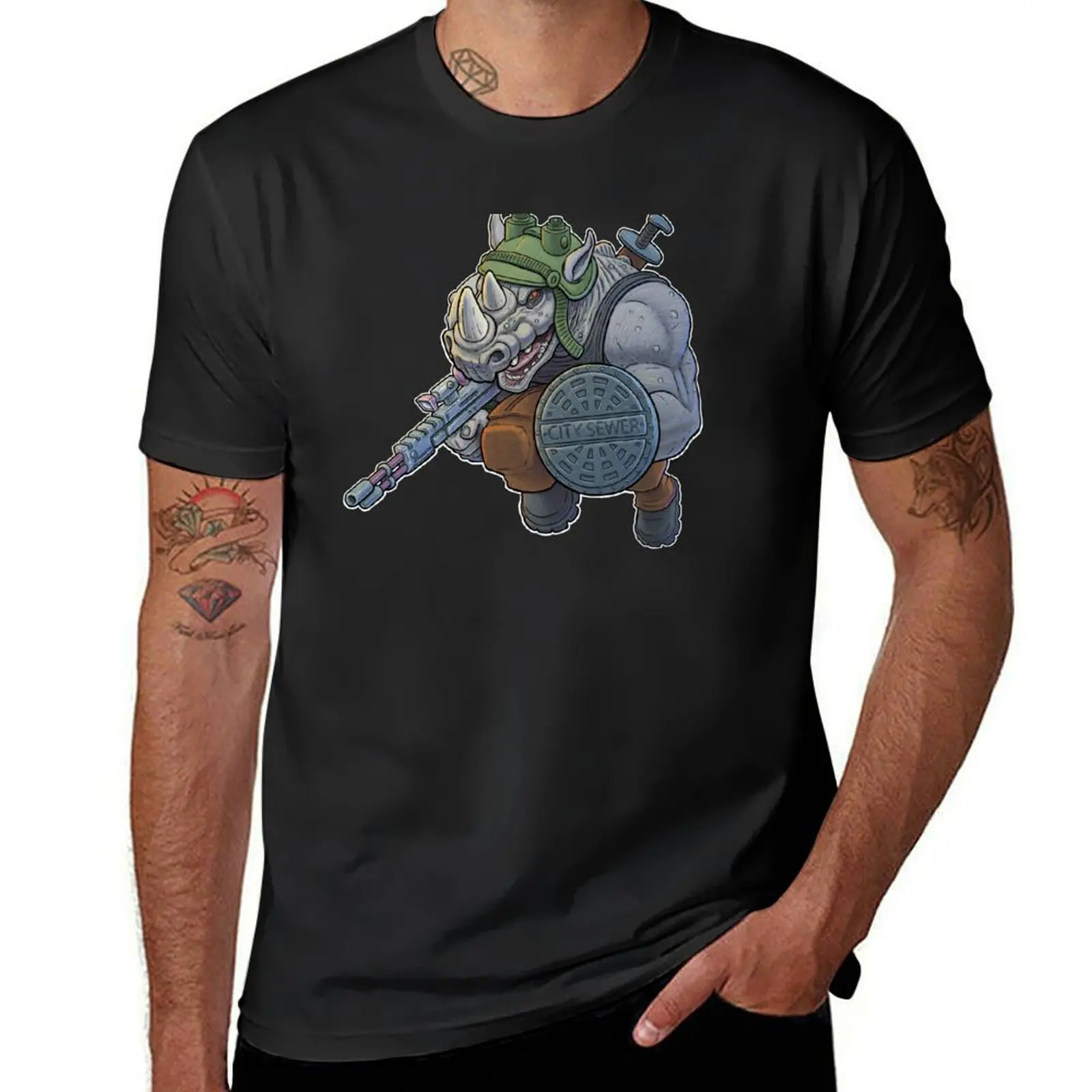 Rocksteady is Ready! T-Shirt vintage clothes customizeds anime summer clothes t shirts men