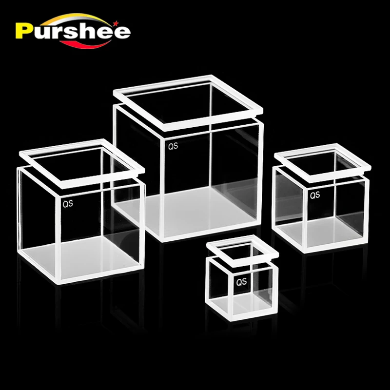 Quartz fluorescence reaction cell /cuvette Various specifications /Frit sintering technology