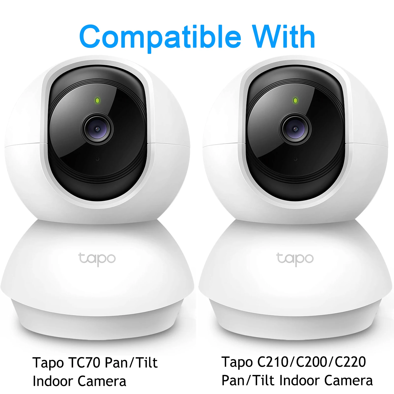 Гибкий поворотный зажим для внутренней камеры Tapo TC70, внутренней камеры Tapo C210/C220/C200, без винтового держателя кронштейна для сверла