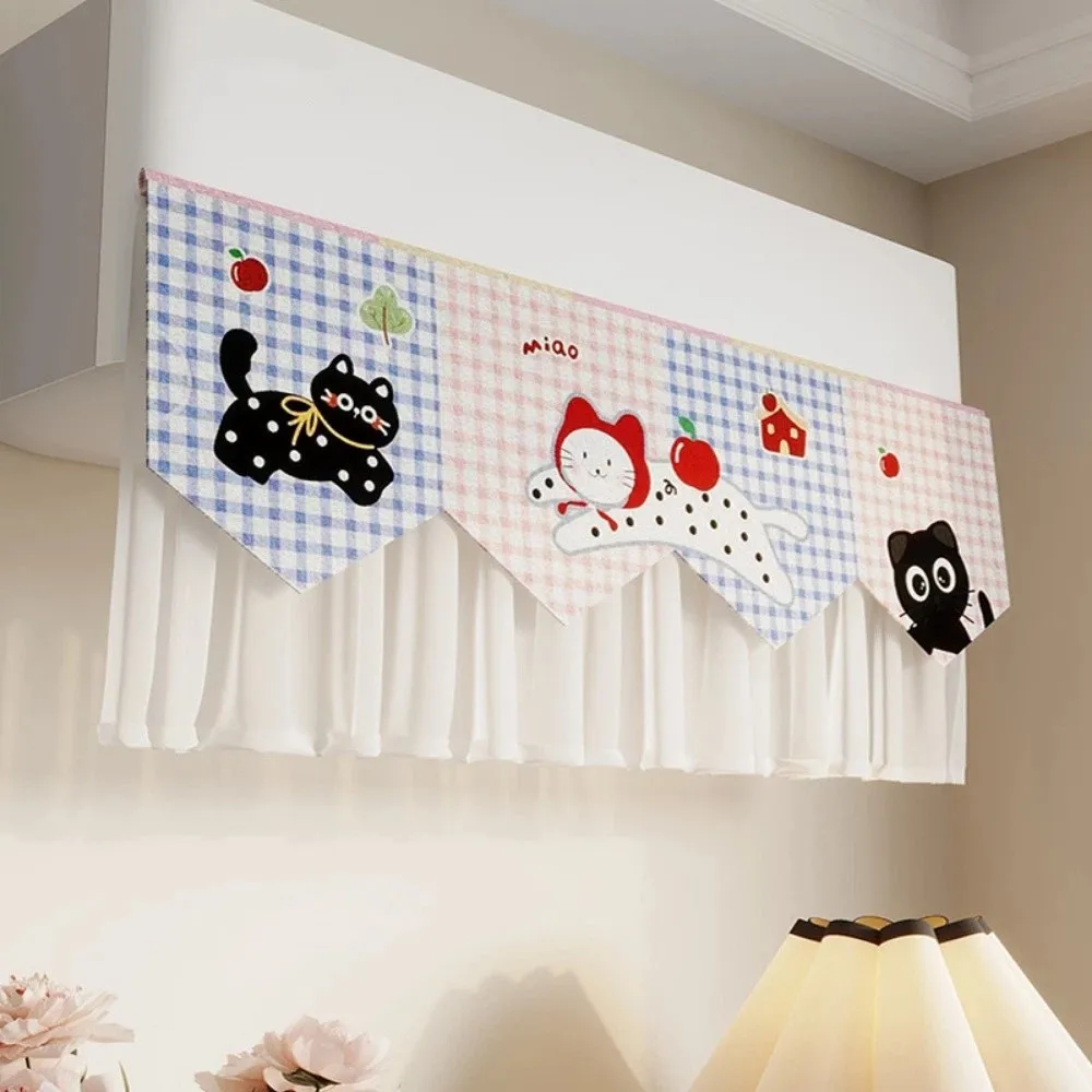 Self-Adhesive AC Wind Deflector Curtain No-Punching Anti-Direct Blowing Air Conditioner Wind Shield Cartoon Universal