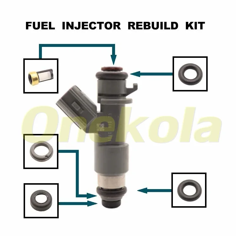 Fuel Injector Seal O-Ring Kit Seals Filters for 2008-2013 Acura MDX 3.7L V6 16450-R70-A01