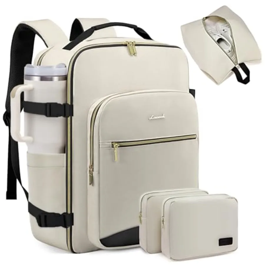 

40L Large Travel Backpack for Women Men, 17 Inch Carry on Backpack for Traveling on Airplane, Personal Item Travel Bag Airline