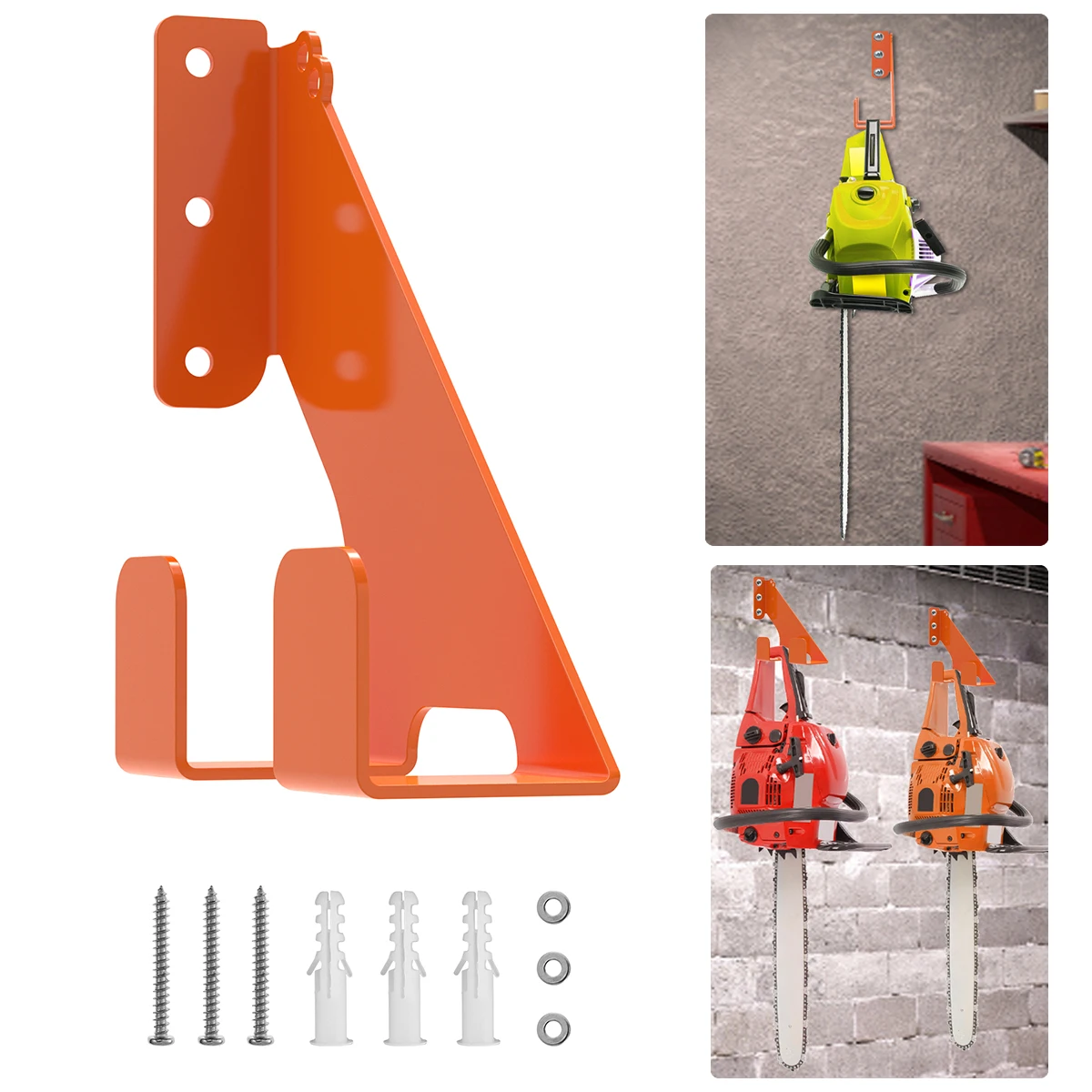 Heavy Duty Chainsaw Hooks Holder Wall Mount Chainsaw Storage Rack Suitable for 009  360 Chainsaws Hanging Rack