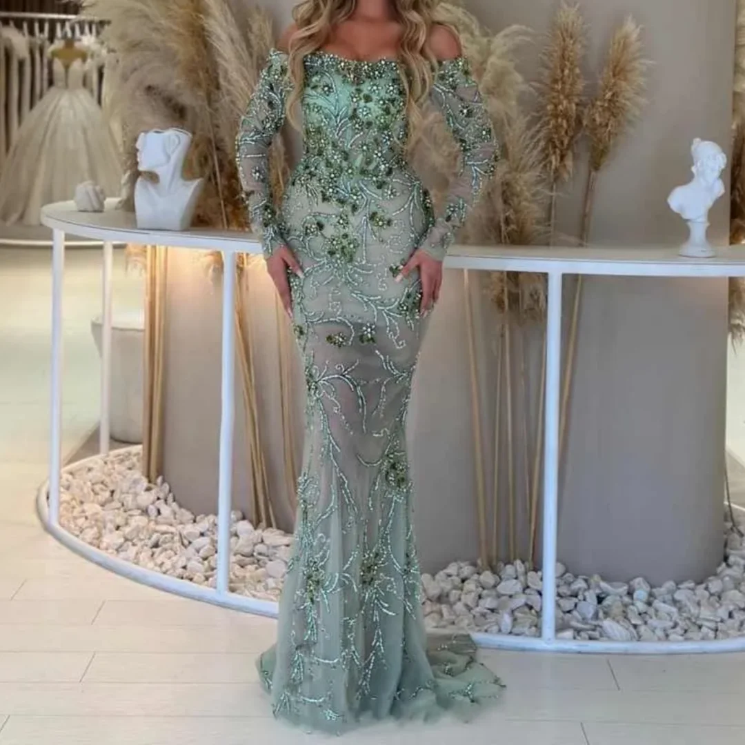 

Crystals Prom Dresses Strapless Off Shoulder Elegant Evening Gown Shiny Pageant Gown Plus Size Special Occasion Customized