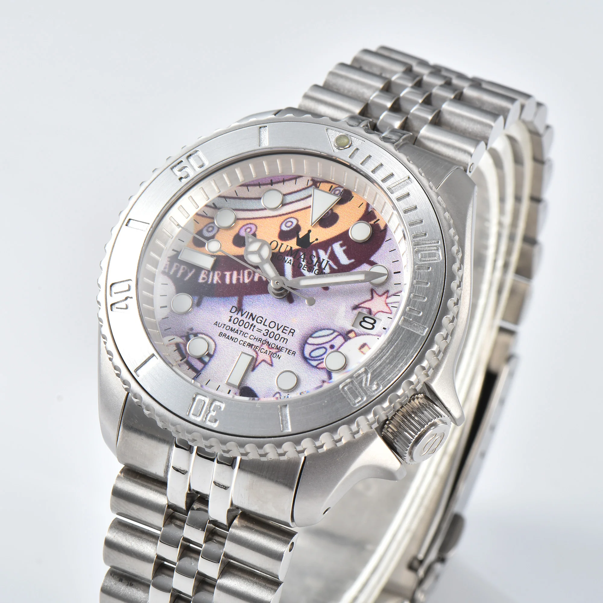 Orologio da uomo 42mm SKX007 Orologio con vetro zaffiro Orologio impermeabile Movimento automatico Orologio meccanico Orologio con movimento NH36