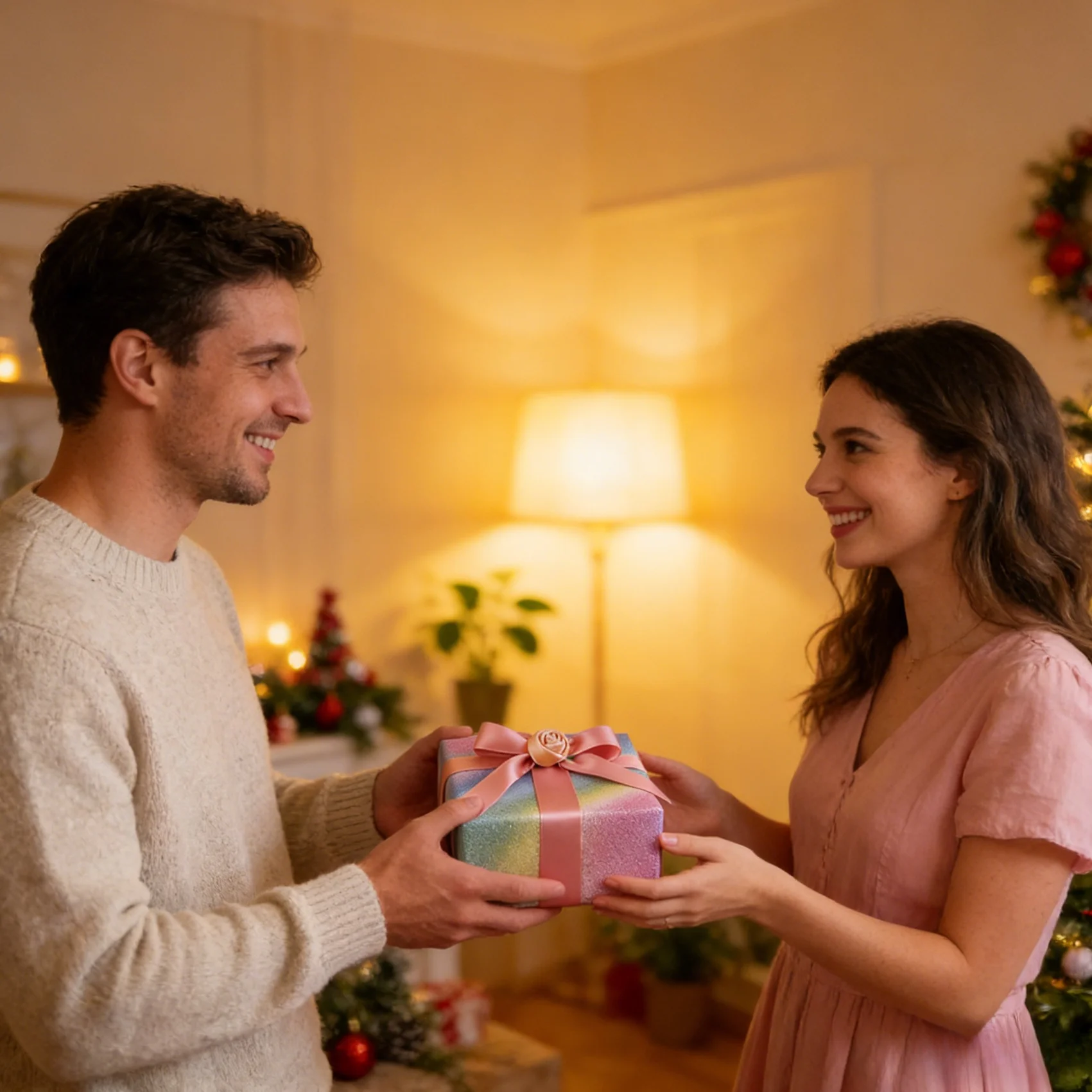 5pcs Rainbow Color Wrapping Paper - 50×70cm, Christmas, Birthday, Party - Rainbow Gradient Pattern, Bulk