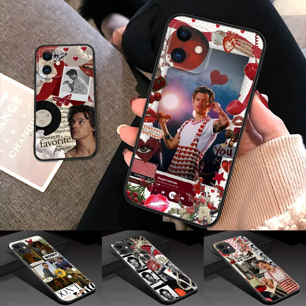 H-Harry S-Styles 1D Soft Silicone Case for Samsung S9 Plus S10 S10E S20 Fe Lite S21 S22 S23 S30 Ultra