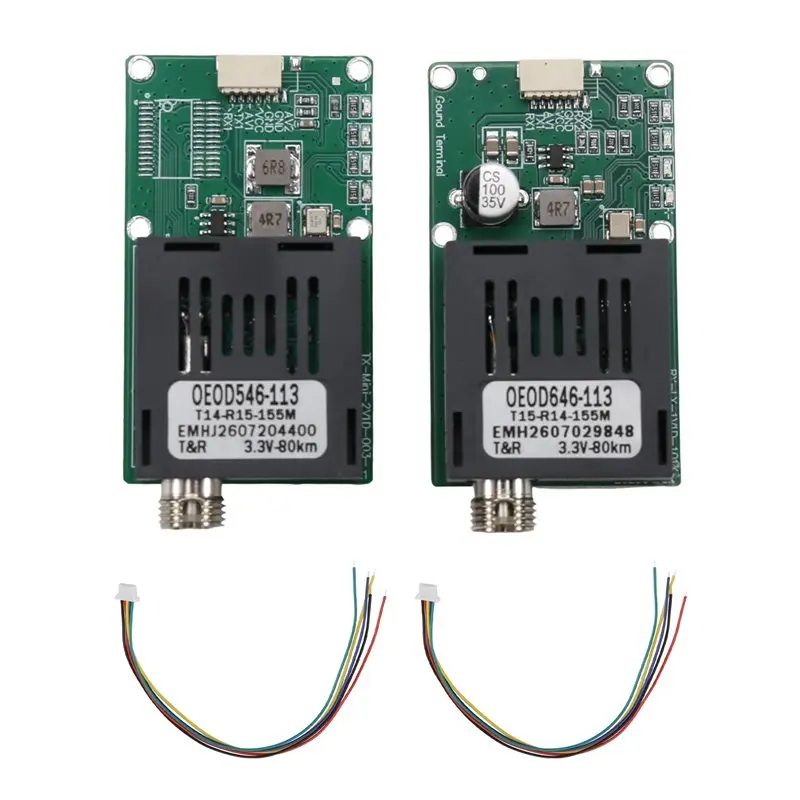 【HOT A69Z!】Dedicated Optical Port UART/SBUS 80KM TTL Optical Transceiver Module TX RX Module Optical End Device