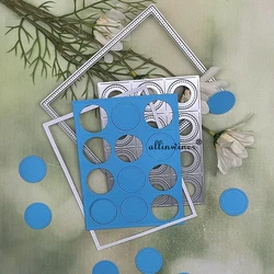 New Circle hole frame DIY Craft Metal Cutting Die Scrapbook Embossed Paper Card Album Craft Template Stencil Die