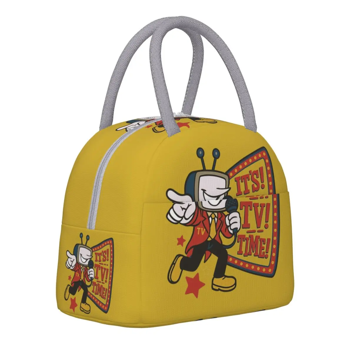 

Ланч-бокс Deltarune Funny Tenna Merch It's TV Time Lunch Container Y2K Cooler Thermal Bento Box для офиса