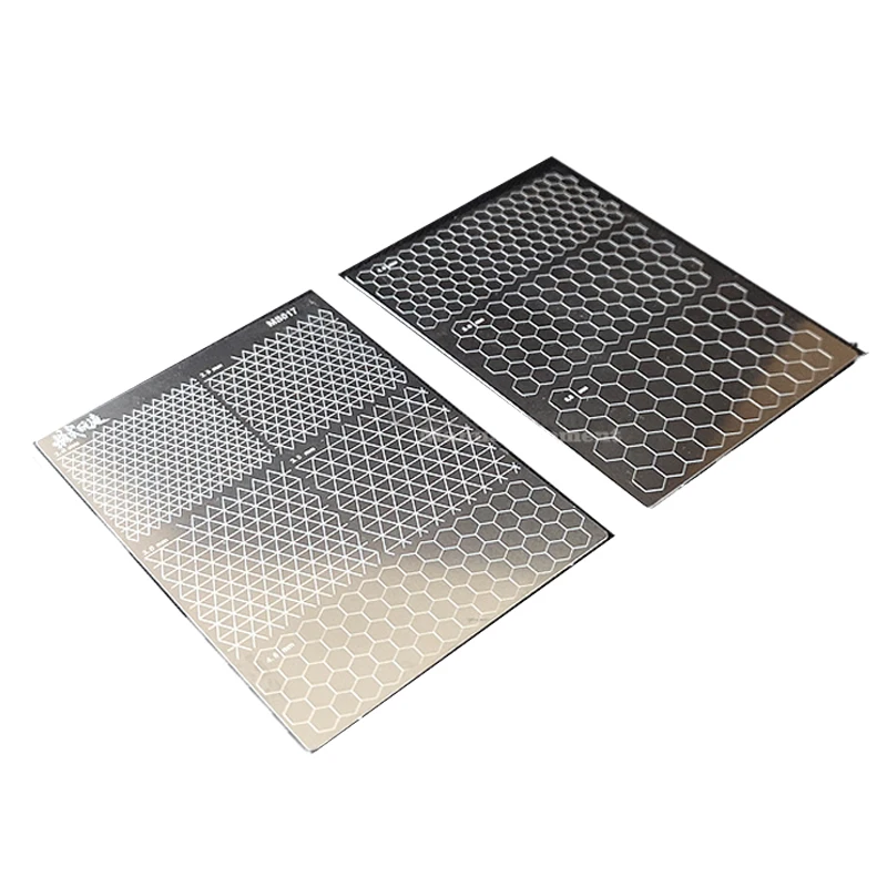 MSWZ Steel-Grooved Double-Sided Pattern Honeycomb Digital Camouflage Cutting Mat for Masking Tape Model Making Hobby DIY Tools