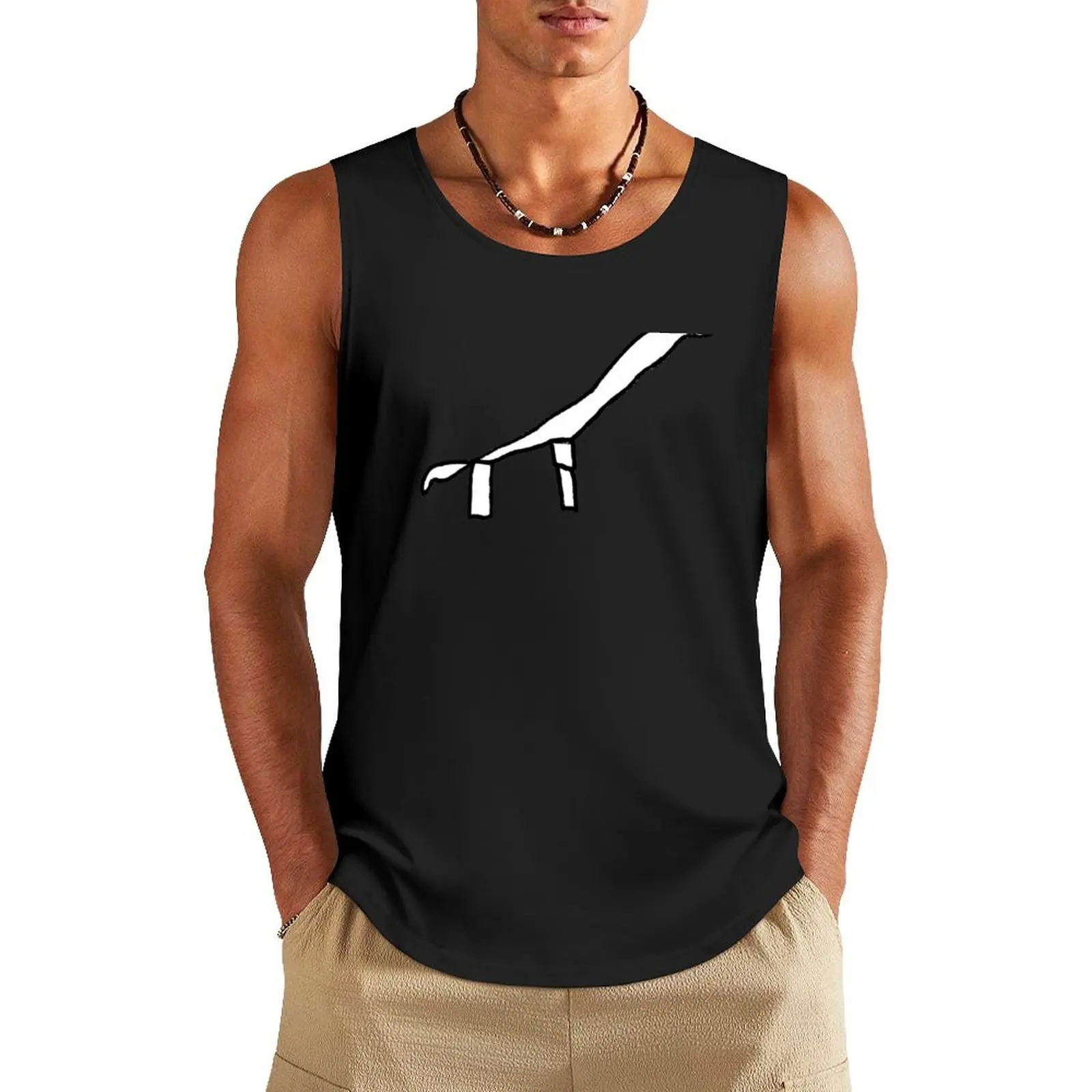 Dinosaur 2 Tank Top Men's singlets T-shirt Men's gym Short sleeve