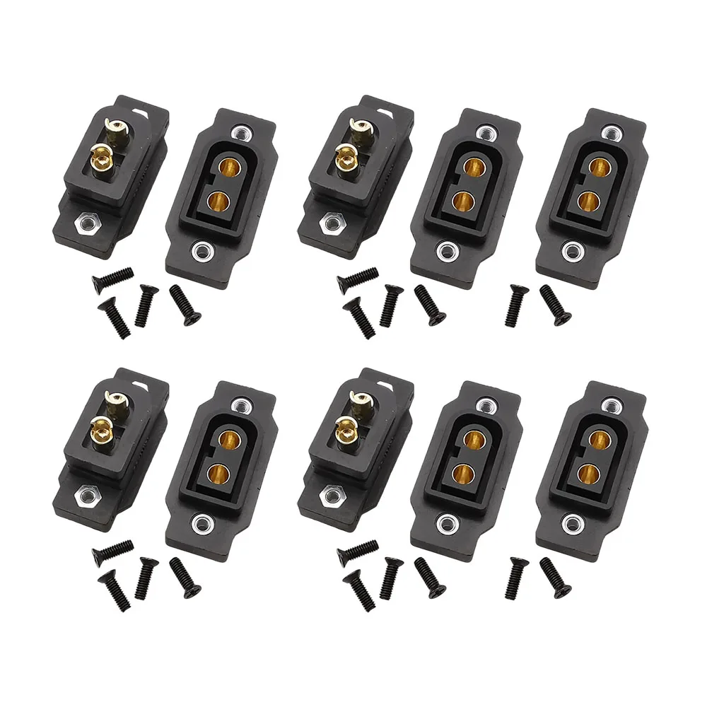10Pcs XT60NE XT60 Female Panel Screw Fixed Mount Connector Power Socket Soldering Type for RC FPV Lipo Battery RC Quadcopter DIY